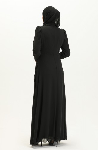 Abendkleid aus Stein 52861-03 Schwarz 52861-03