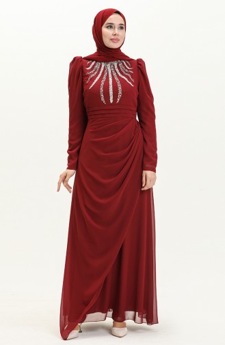 Abendkleid aus Stein 52861-05 Burgund 52861-05