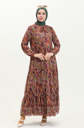 Printed Chiffon Dress 81840-08 Lilac 81840-08