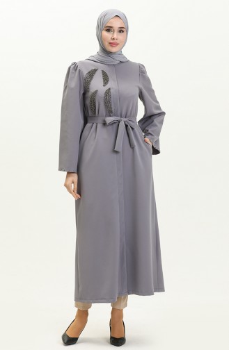 Anthracite Abaya 14136