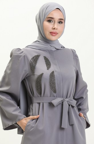 Anthracite Abaya 14136