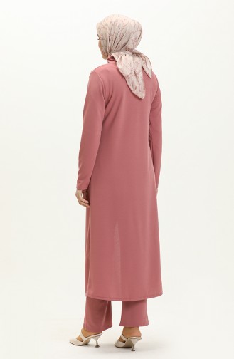 Hijab-tuniekbroek Dubbel Pak 8075-05 Dusty Rose 8075-05