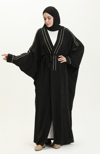 Oyya Robe de Prière en Coton Anti-transpirant 238414-02 Noir Couleur Or 238414-02