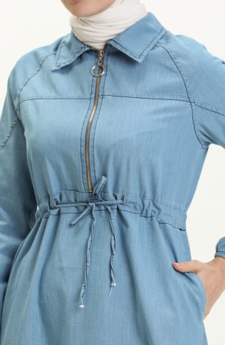 Light Blue Hijab Dress 6464