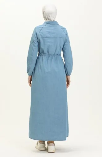 Light Blue Hijab Dress 6464