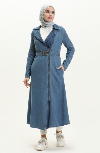 Jeansblau Cape 14091