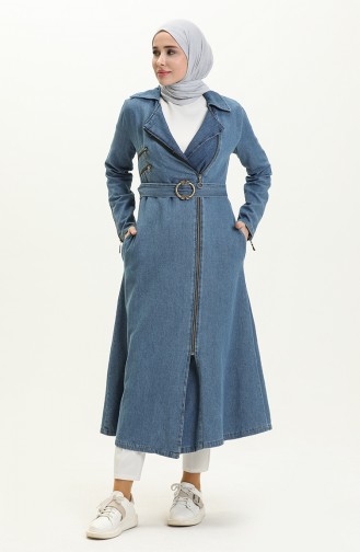 Jeansblau Cape 14091