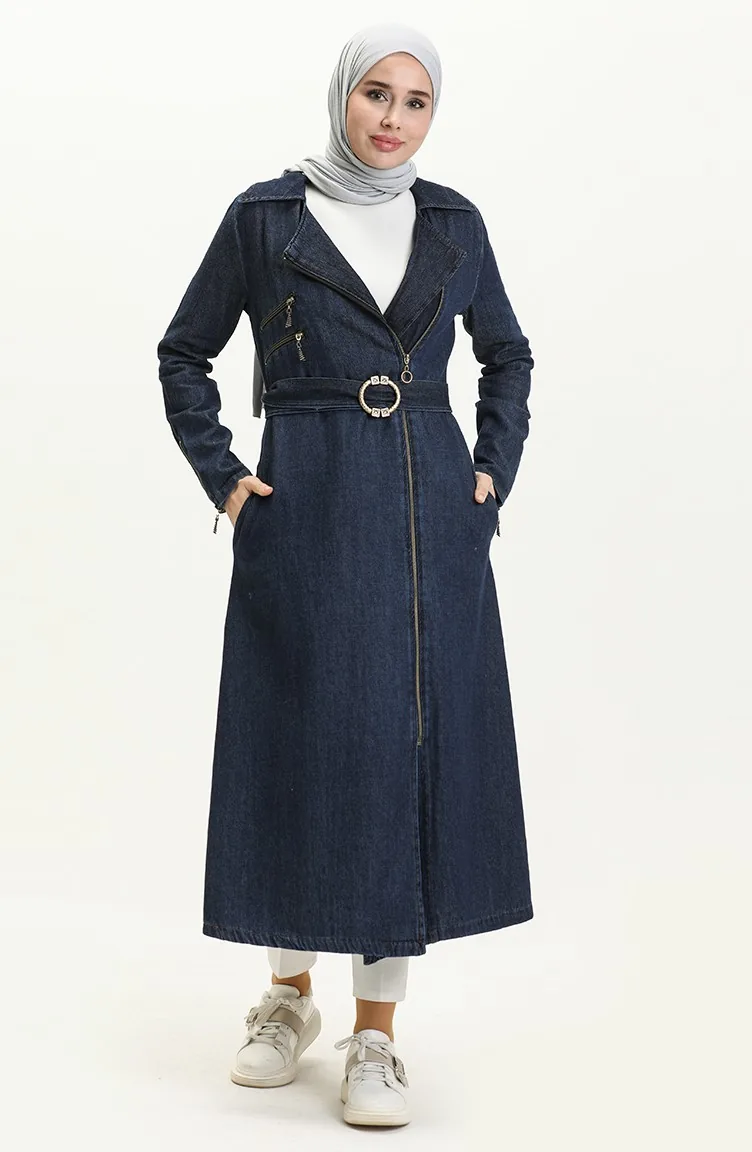 Dunkel-Jeansblau Cape 14092