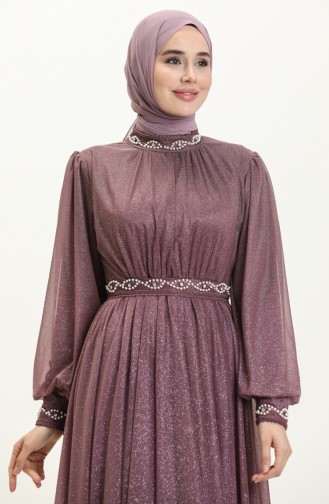Lila Hijab-Abendkleider 14112