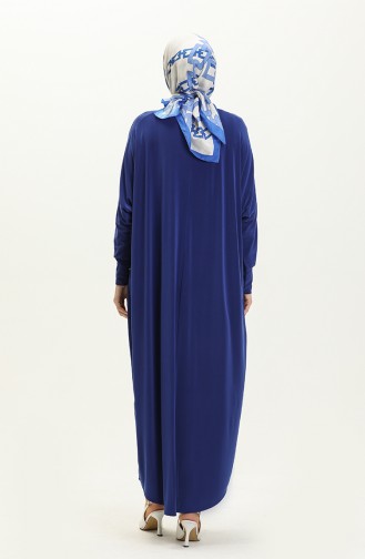 فستان بأكمام فراشة 2000-20 أزرق ملكي 2000-20