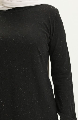 Elastic Sleeve Tunic 8576-01 Black 8576-01
