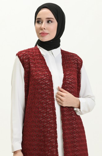 Basic Vest 1640-03 Claret Red 1640-03