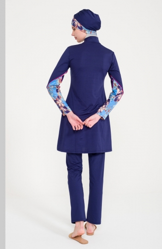 Maillot de Bain Hijab Bleu Marine 20232-01