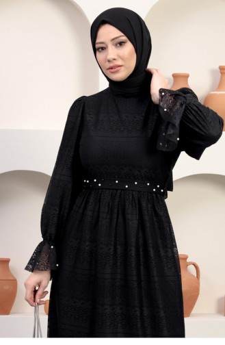 Habillé Hijab Noir 14348