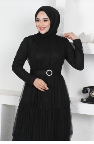 Black İslamitische Avondjurk 14399