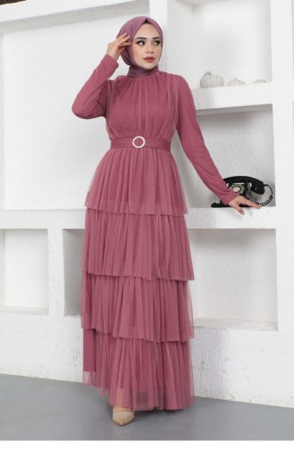 Habillé Hijab Rose Pâle 14401