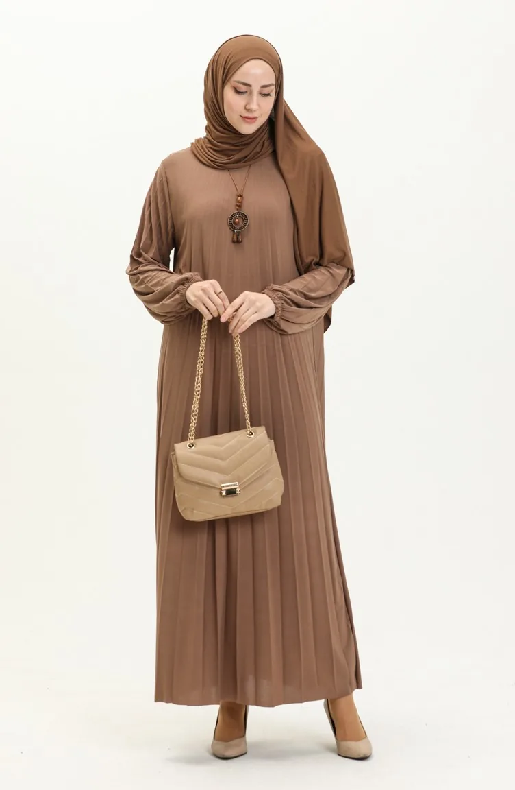 Tan Hijab Dress 2023-03