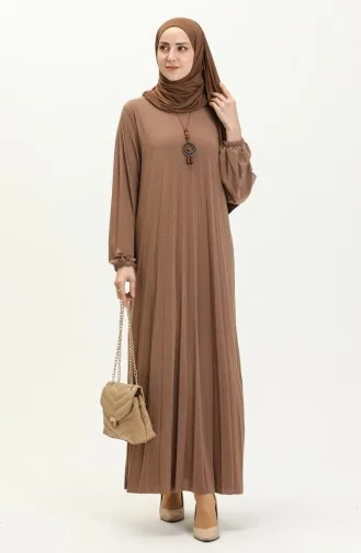 Tan Hijab Dress 2023-03