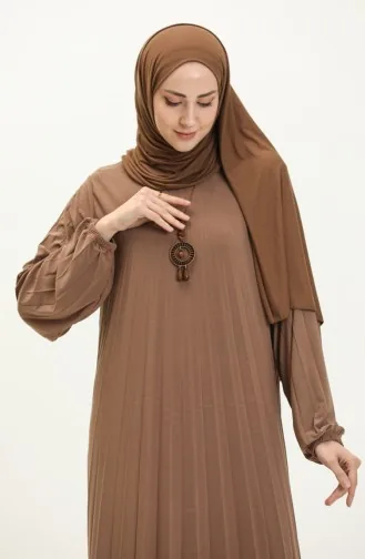 Tan Hijab Dress 2023-03
