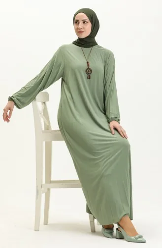 Plissiertes Kleid mit Sandy-Kette 2023-05 Grün 2023-05