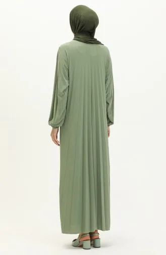 Plissiertes Kleid mit Sandy-Kette 2023-05 Grün 2023-05