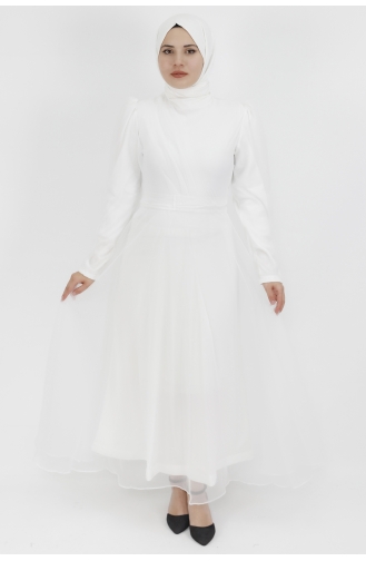 Habillé Hijab Blanc 4279-03