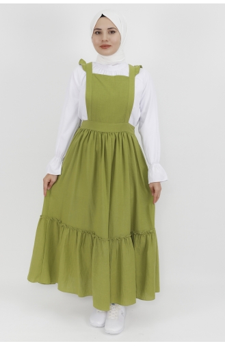 Green Hijab Dress 5073-01