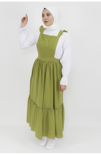 Green Hijab Dress 5073-01