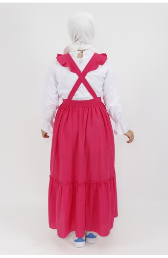 Fuchsia Hijab Dress 5073-02