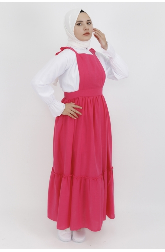 Fuchsia Hijab Dress 5073-02