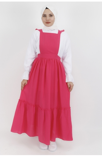 Fuchsia Hijab Dress 5073-02