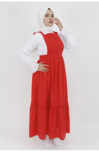 Coral Hijab Dress 5073-03