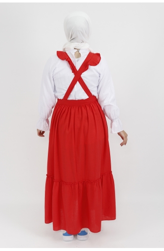 Coral Hijab Dress 5073-03