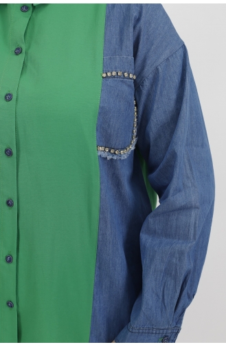 Green Overhemdblouse 23074-02