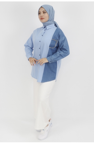 Blau Hemd 23074-03