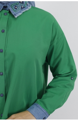 قميص أخضر حشيشي 23075-01