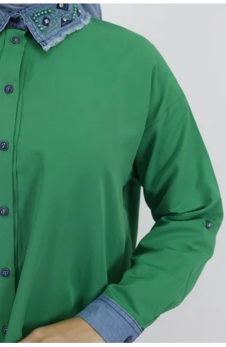 Chemise Vert 23075-01