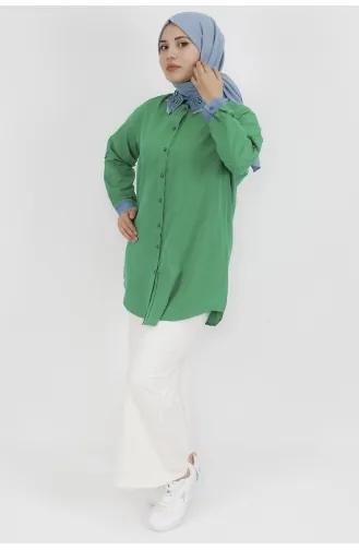 Chemise Vert 23075-01