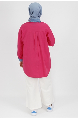 Fuchsia Overhemdblouse 23075-02