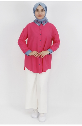 Fuchsia Overhemdblouse 23075-02