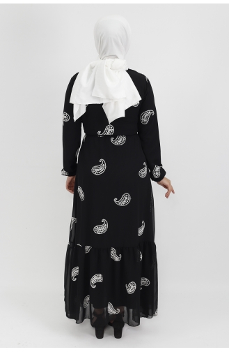 Black Hijab Dress 535-01