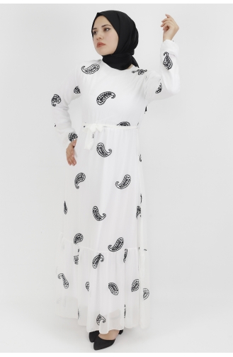 فستان أبيض 535-02