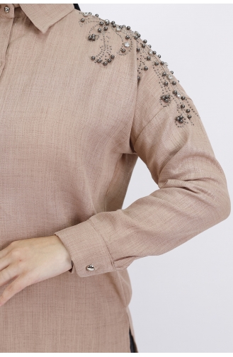 Beige Hemd 5002-03