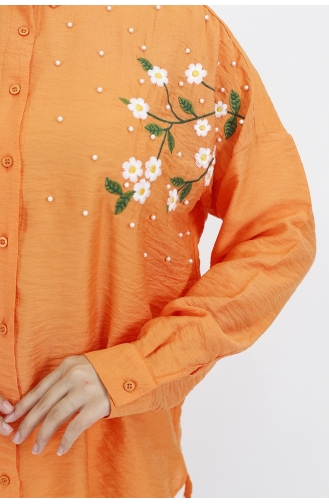 Orange Overhemdblouse 2351-01