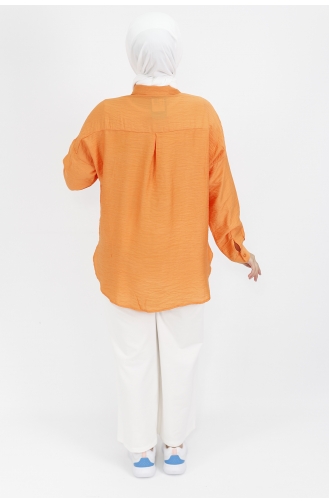 Orange Overhemdblouse 2351-01