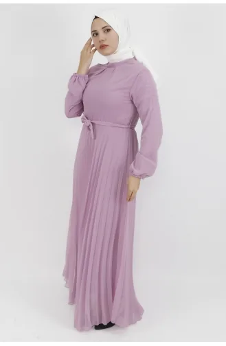 Violet Hijab Dress 533-02