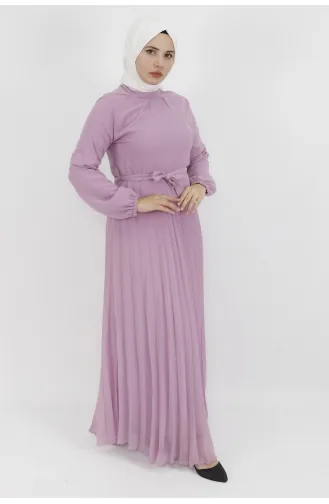 Violet Hijab Dress 533-02