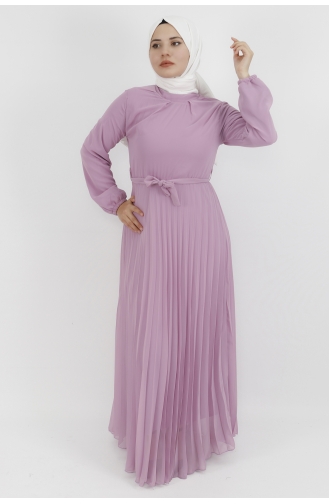 Lila Hijab Kleider 533-02