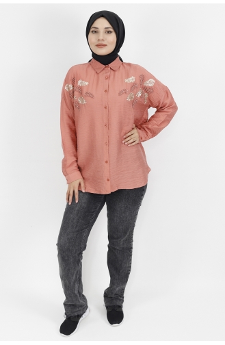 Salmon Overhemdblouse 2372-02