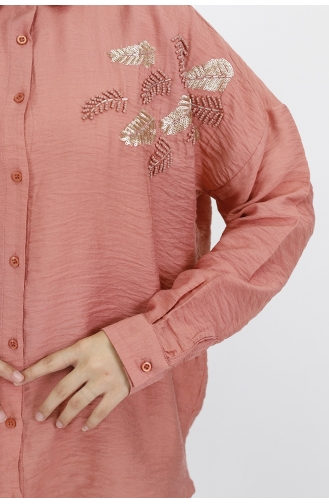 Salmon Overhemdblouse 2372-02